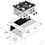 Combisteel Gas Kookunit 4 Br. 18Kw | 600x600x270(H)mm | 18kW gas | 7266.0015