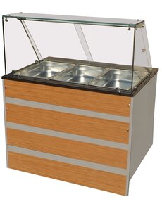 Combisteel Warm Buffet GN 3/1 | 1070x800x850(H)mm | 2,02kW | 7077.0115