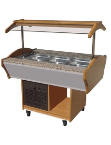 Combisteel Gekoeld Buffet GN 3/1 | 1200x900x850(H)mm | 0,398kW | 7077.0005