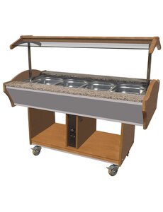 Combisteel Warm Buffet GN 4/1 | 1550x900x850(H)mm | 3kW | 7077.0025