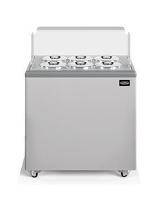 Combisteel Schepijsvitrine Zanzibar 6 | 939x674x935(H)mm | 0,14kW | 7472.0175