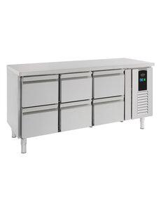 Combisteel 700 Koelwerkbank 6 Laden Energy Line | 1795x700x860(H)mm | 0,3kW | 7450.5045
