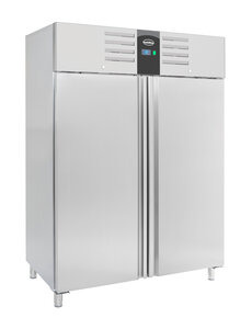 Combisteel Vrieskast RVS 2 Deuren 1400L Energy Line | 1420x875x2100(H)mm | 0,6kW | 7450.0257