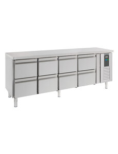 Combisteel 700 Koelwerkbank 8 Laden | 2230x700x850(H)mm | 0,34kW | 7950.0235