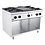 Combisteel Base 700 Kookplaatfornuis Gas 4 Br. | 1200x700x900(H)mm | 32,5kW gas | 7178.0585