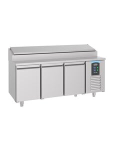 Combisteel Saladette met 3 deuren | 10xGN1/3 containers | 1865x700xH1090mm | 7489.5145