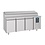 Combisteel Saladette met 3 deuren | 10xGN1/3 containers | 1865x700xH1090mm | 7489.5145
