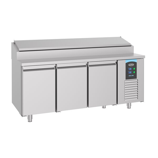 Combisteel Saladette met 3 deuren | 10xGN1/3 containers | 1865x700xH1090mm | 7489.5145