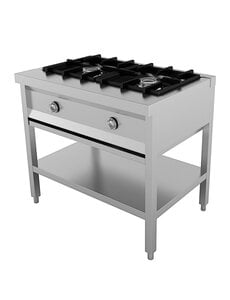 Combisteel Pannenkoekentafel 2-Pits | 895x600x800(H)mm | 13kW gas | 7003.0905