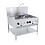 Combisteel Gas Woktafel 2X17Kw + 1X9Kw | 1000x900x750(H)mm | 43kW gas | 7178.1205