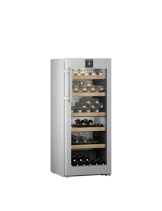 Liebherr Wijnklimaatkast Vinidor met Rvs Glasdeur | 59,7x67,5x145,4(H)cm | 2 Zones | Energielabel F | WPsd 4652-20