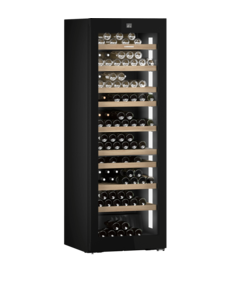 Liebherr Wijnklimaatkast Vinidor Selection met Zwarte Glasdeur | 69,7x76,4x201,3(H)cm | 2 Zones | Energielabel F | WPgbi 7472-20