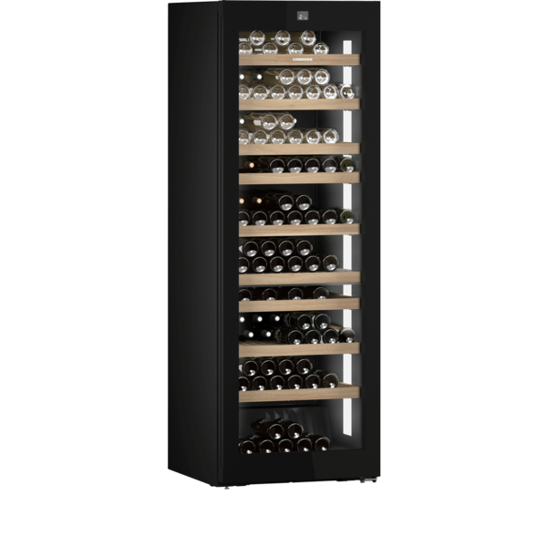 Liebherr Wijnklimaatkast Vinidor Selection met Zwarte Glasdeur | 69,7x76,4x201,3(H)cm | 2 Zones | Energielabel F | WPgbi 7472-20