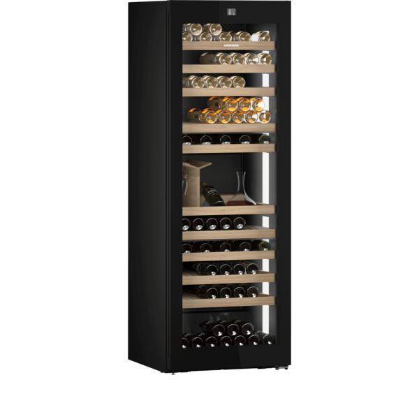 Liebherr Wijnklimaatkast Vinidor Selection met Zwarte Glasdeur | 69,7x76,4x201,3(H)cm | 3 Zones | Energielabel F | WPgbi 7483-20