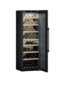 Liebherr Wijnklimaatkast Vinidor Blacksteel | 59,7x67,5x185,4(H)cm | 2 Zones | Energielabel E | WSbsi 5252-21