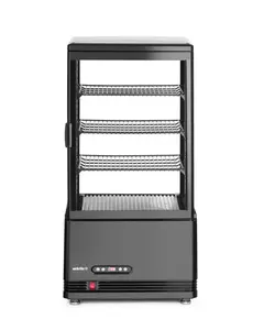 Hendi/Arktic Koelvitrine 58 liter zwart | 2 tot 6° C | 450x405xH890mm.