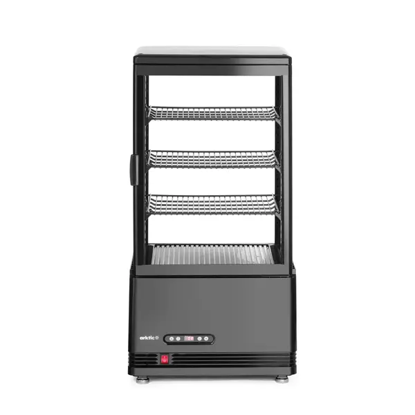 Hendi/Arktic Arktic Koelvitrine 58 liter zwart | 2 tot 6° C | 450x405xH890mm.