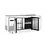 Hendi/Arktic Hendi Koelwerkbank met 3 deuren  390 liter |  1800x600xH850mm