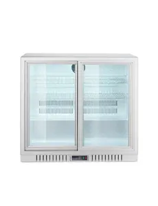 Hendi/Arktic Backbar koelkast met schuifdeuren | Arktic | 150L | Zilver | 220-240V/160W | 900x520x(H)840mm