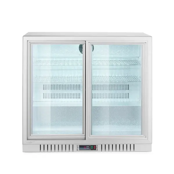 Hendi/Arktic Backbar koelkast met schuifdeuren | Arktic | 150L | Zilver | 220-240V/160W | 900x520x(H)840mm