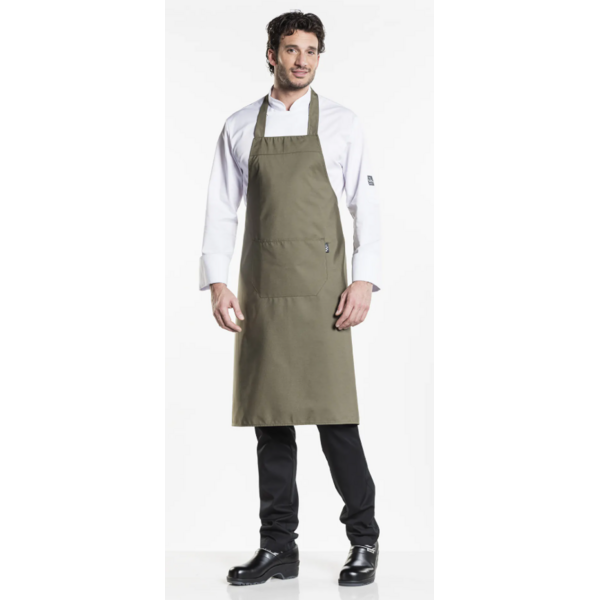 Chaud Devant Chaud Devant Schort met één zak | Dark Olive | W75 – L100 cm