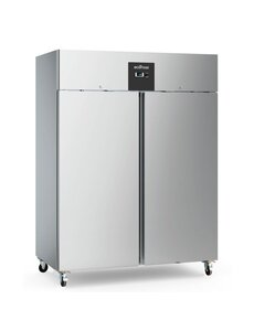 Combisteel Koelkast met 2 deuren en met wielen 1410 liter | 1480x830xH2010mm