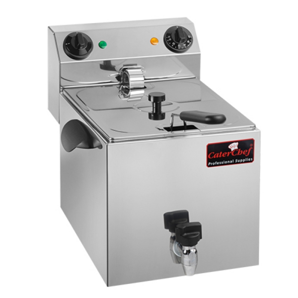 CaterChef Caterchef Friteuse met aftapkraan | 9 liter | 3250Watt