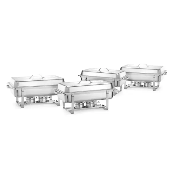 Hendi Hendi Chafing dish met kunststof handvat GN1/1  | Set van 4