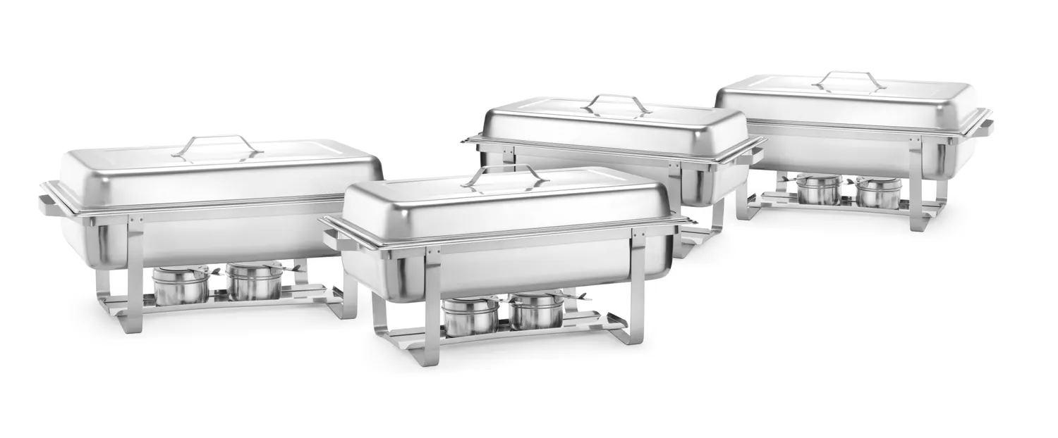 Hendi Hendi Chafing dish met RVS handvat GN1/1 | Set van 4