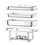 Hendi Hendi Chafing dish met kunststof handvat GN1/1  | Set van 4