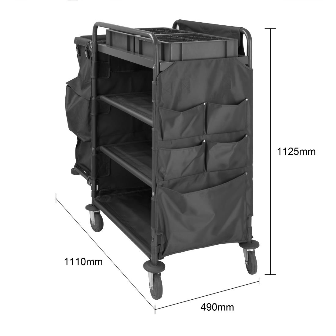 Jantex Jantex Compact Schoonmaaktrolley | 111x49x112.5(H)cm | HX253, foto 6 van 6