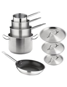 Vogue Vogue Cook Like A Pro 5-Delige Roestvrijstalen Inductiepannenset | SA693