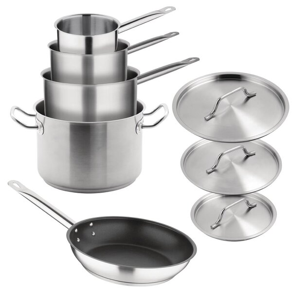 Vogue Vogue Cook Like A Pro 5-Delige Roestvrijstalen Inductiepannenset | SA693