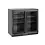 Hendi/Arktic Backbar koelkast met schuifdeuren | Arktic | 158L | Zwart | 220-240V/160W | 900x520x(H)870mm