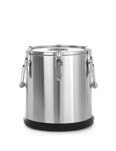 Hendi RVS Gamel Geïsoleerd | 25 liter | Ca. 6-8 uur warm | ø330x(h)430mm
