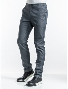 Chaud Devant Koksbroek | Chivano Grey Stretch | Grijs | Slim fit | Heren