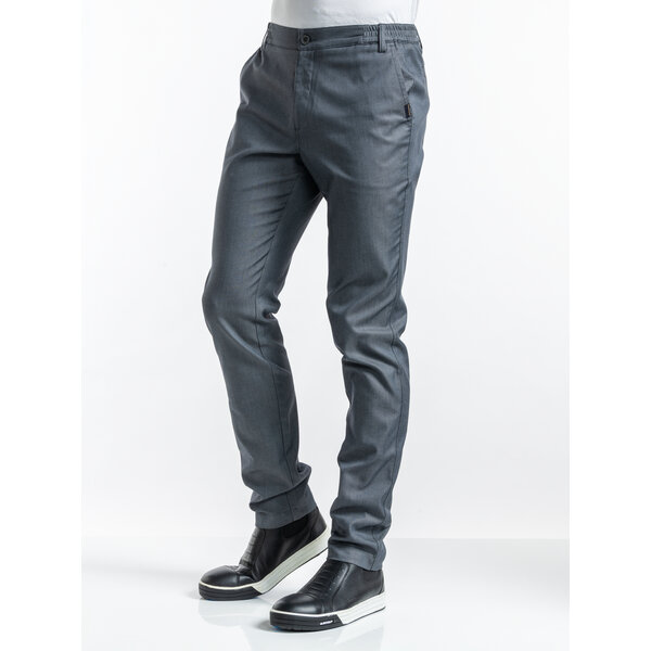 Chaud Devant Koksbroek | Chivano Grey Stretch | Grijs | Slim fit | Heren