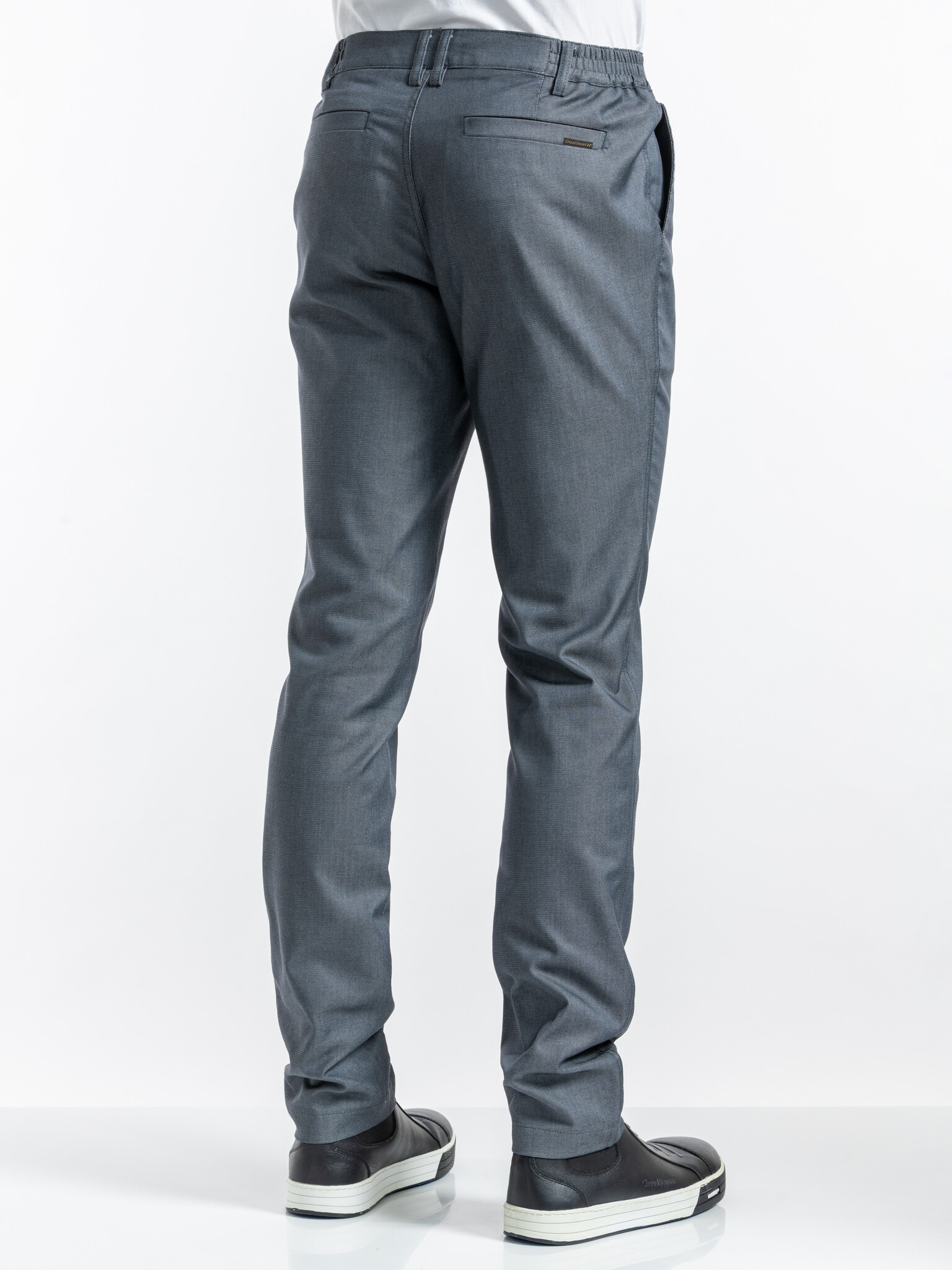 Chaud Devant Koksbroek | Chivano Grey Stretch | Grijs | Slim fit | Heren, foto 3 van 4