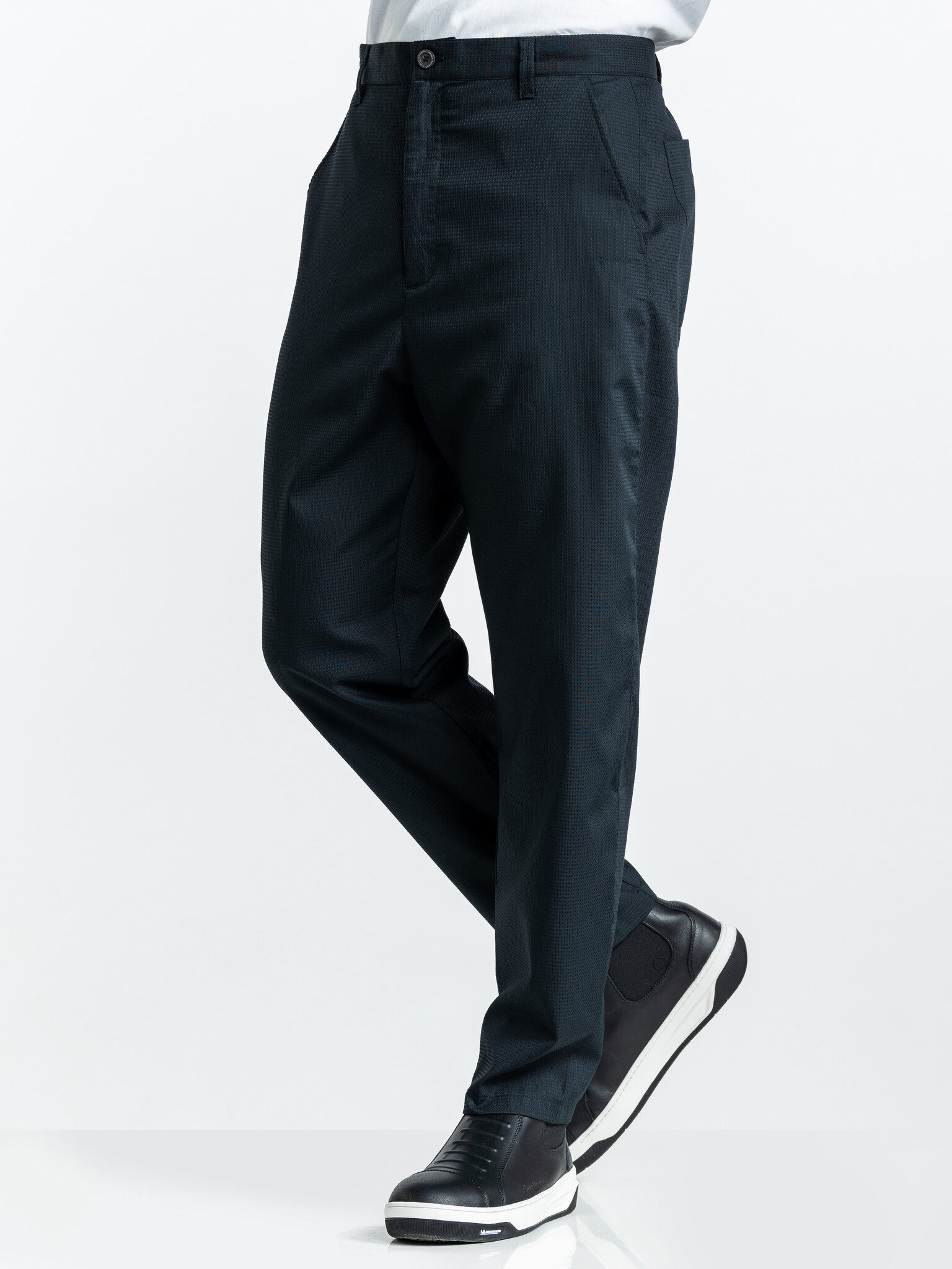 Chaud Devant Koksbroek | Boxy Black | Zwart | Losse pasvorm | Heren