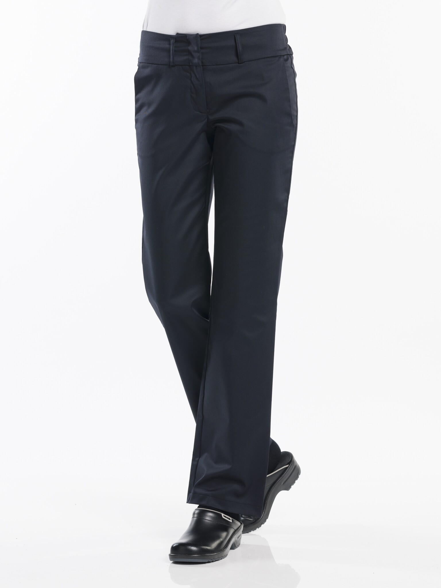 Chaud Devant Koksbroek | Lady Black Stretch | Zwart | Rechte pijpen | Dames
