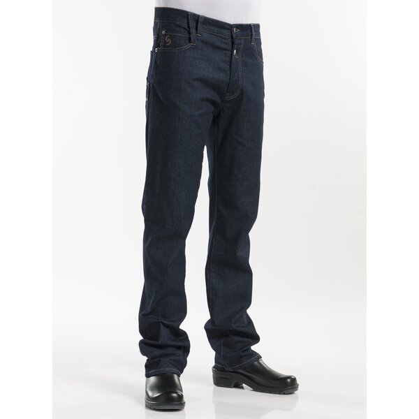 Chaud Devant Koksbroek | Jeans Blue Denim Stretch | Blauw | Rechte pijpen | Heren