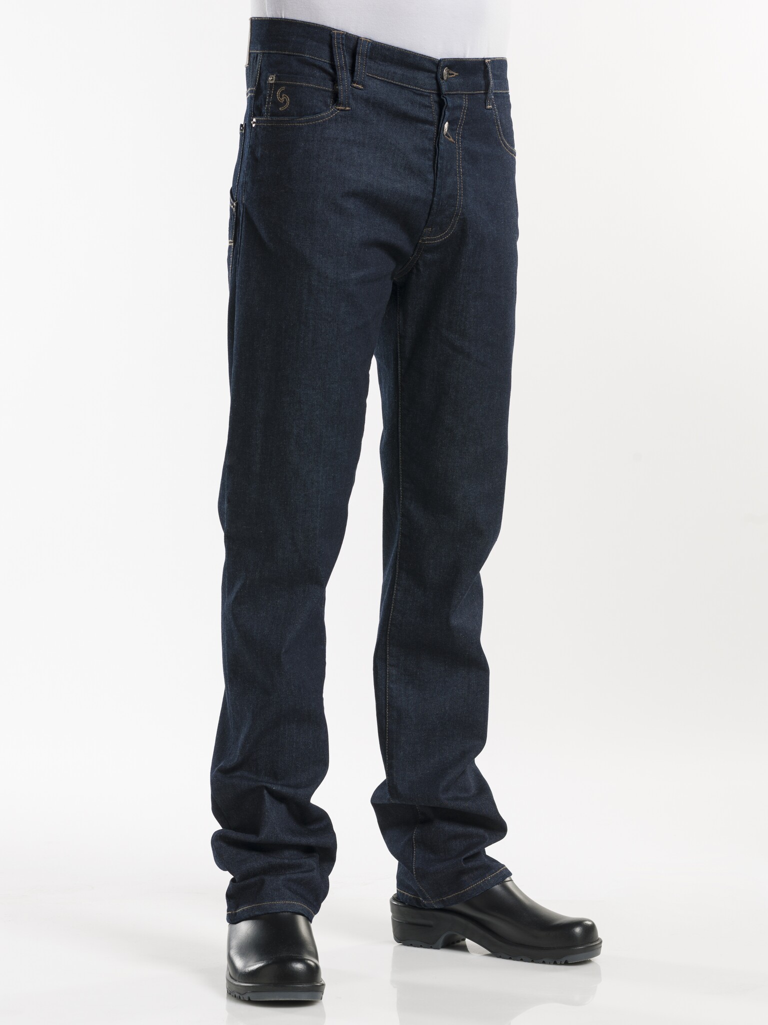 Chaud Devant Koksbroek | Jeans Blue Denim Stretch | Blauw | Rechte pijpen | Heren