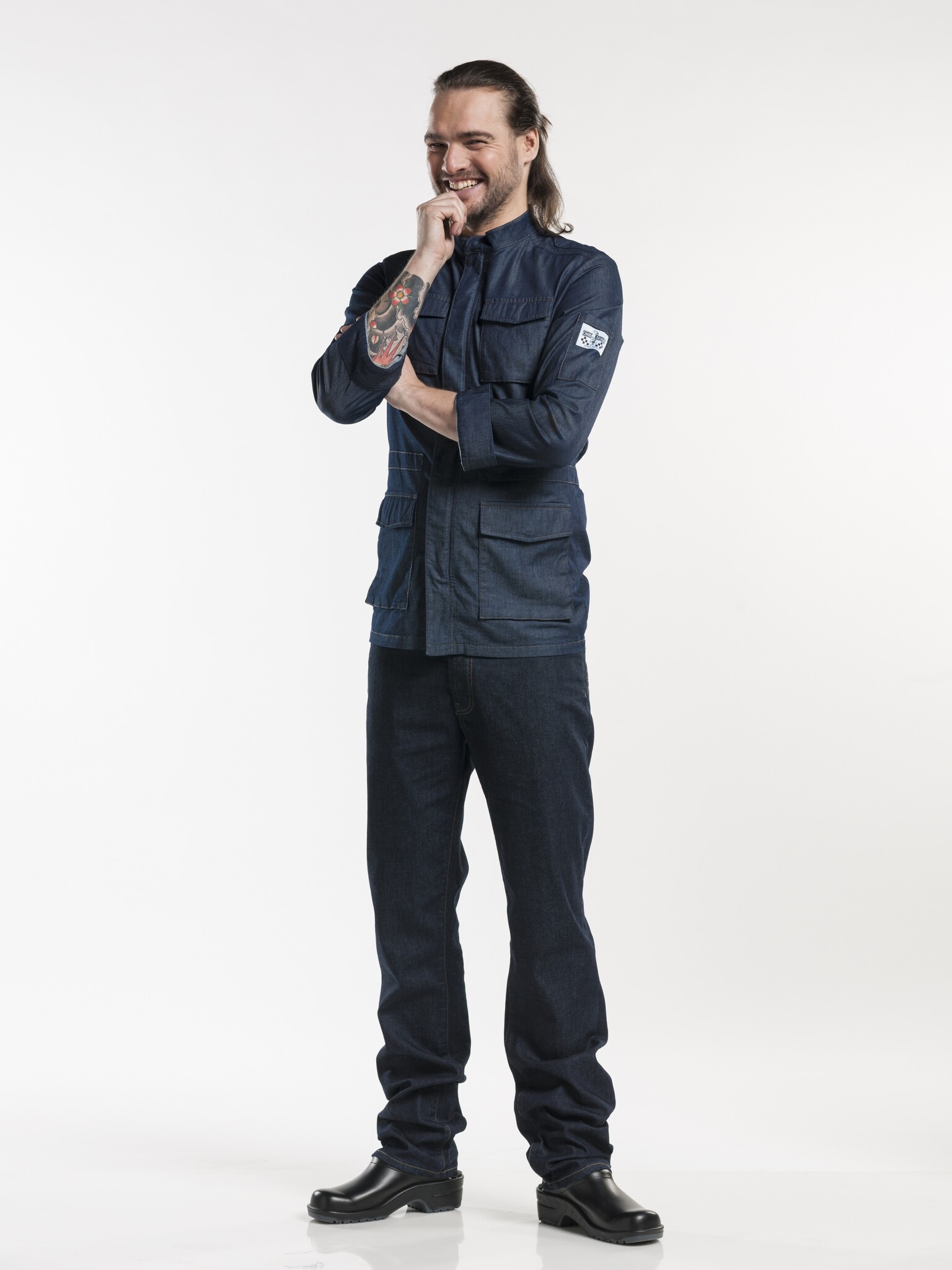 Chaud Devant Koksbroek | Jeans Blue Denim Stretch | Blauw | Rechte pijpen | Heren, foto 2 van 3