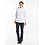 Chaud Devant Koksbuis | Lady Comfort White | Wit | Getailleerde pasvorm | Lange mouw | Dames