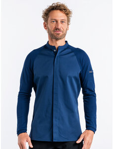 Chaud Devant Koksbuis | Fratello FX Navy Stretch | Blauw | Getailleerde pasvorm | Lange mouw | Heren