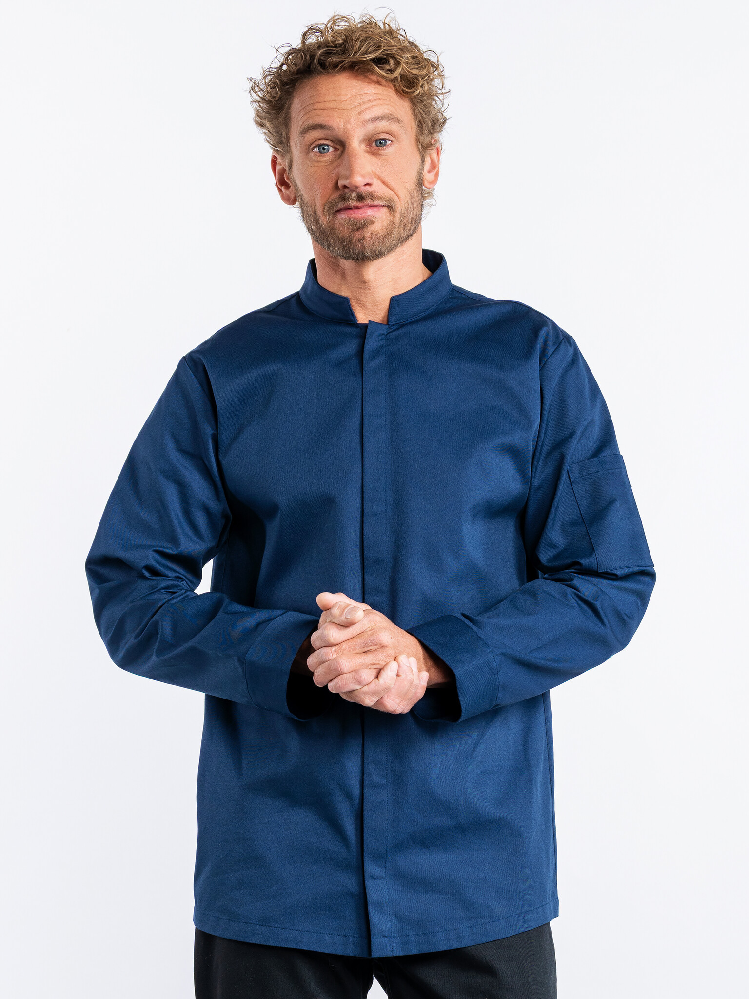 Chaud Devant Koksbuis | Sabor Navy | Blauw | Rechte pasvorm | Lange mouw | Heren
