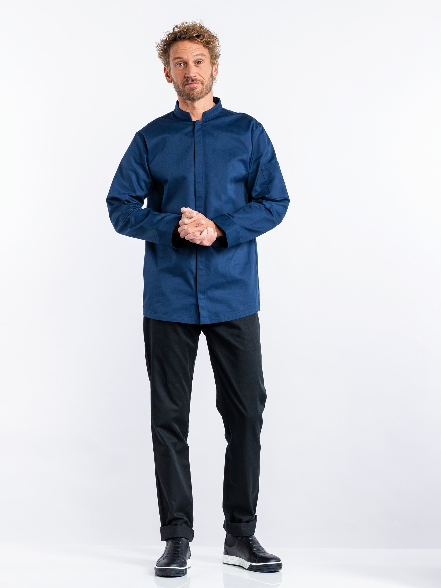 Chaud Devant Koksbuis | Sabor Navy | Blauw | Rechte pasvorm | Lange mouw | Heren, foto 2 van 4