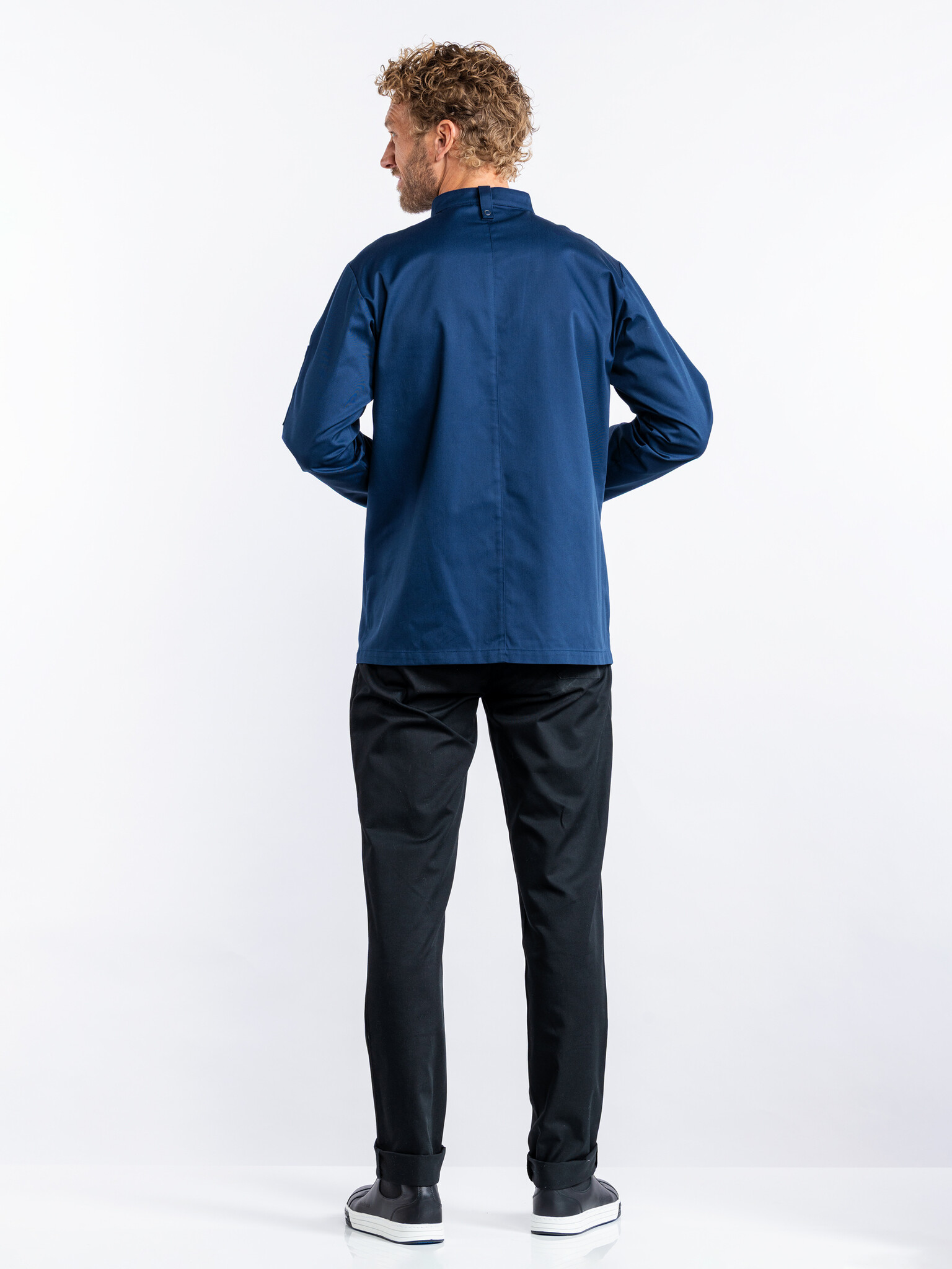 Chaud Devant Koksbuis | Sabor Navy | Blauw | Rechte pasvorm | Lange mouw | Heren, foto 4 van 4