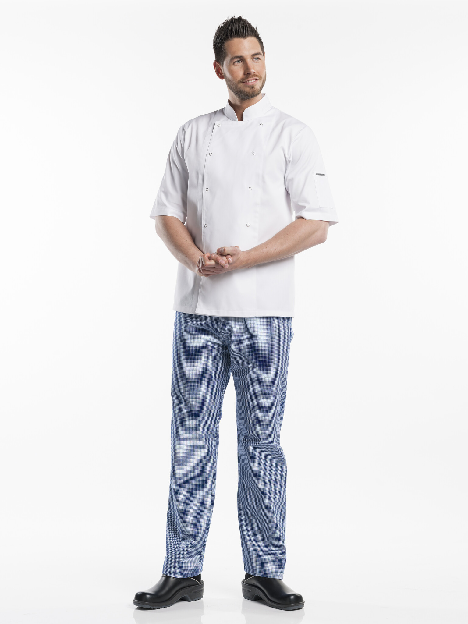 Chaud Devant Koksbuis | Hilton Poco White Short Sleeve | Wit | Rechte pasvorm | Korte mouw | Heren, foto 2 van 3