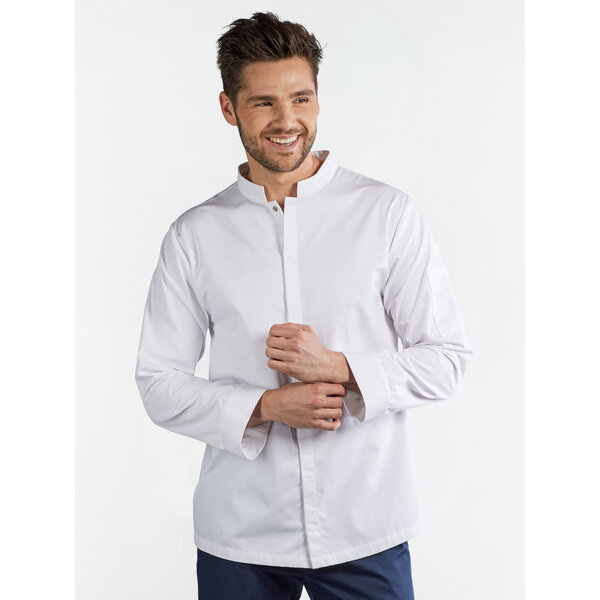Chaud Devant Koksbuis | Sabor White | Wit | Rechte pasvorm | Lange mouw | Heren